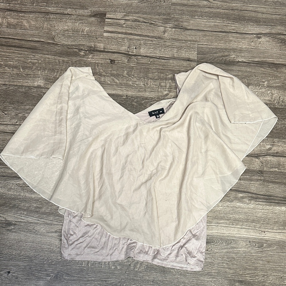 Love J Off-Shoulder Cream Blouse - Picture 4 of 4